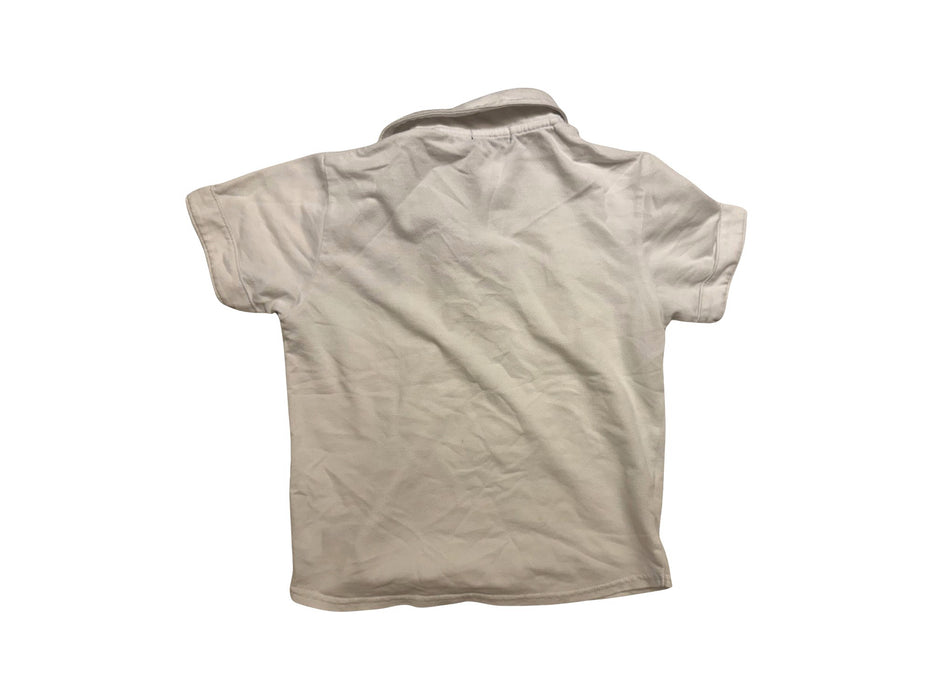 A White Short Sleeve Polos from Comme Ca Ism in size 5T for neutral. (Back View)