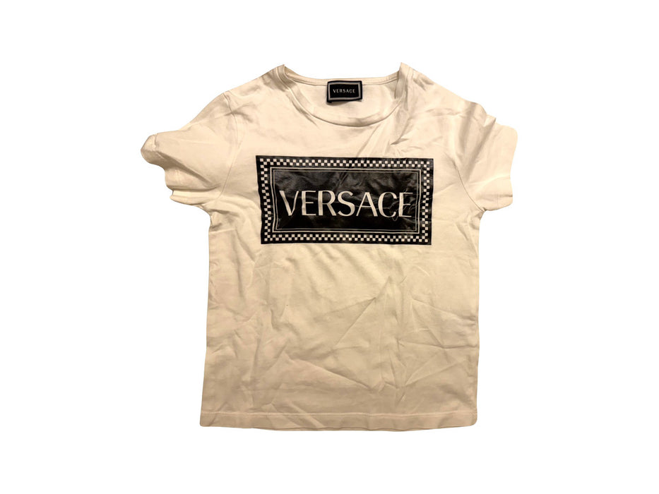 A Black Short Sleeve T Shirts from Young Versace in size 6T for neutral. (Front View)