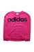 A Pink Crewneck Sweatshirts from Adidas in size 7Y for neutral. (Front View)