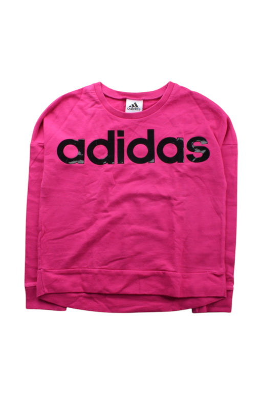 A Pink Crewneck Sweatshirts from Adidas in size 7Y for neutral. (Front View)
