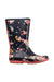 A Multicolour Rain Boots from Joules in size 7Y for girl. (Front View)