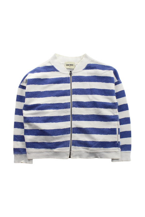 A Blue Zippered Sweatshirts from Bobo Choses in size 4T for neutral. (Front View)