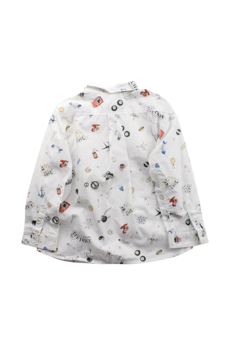 A White Long Sleeve Shirts from Bonpoint in size 4T for boy. (Back View)