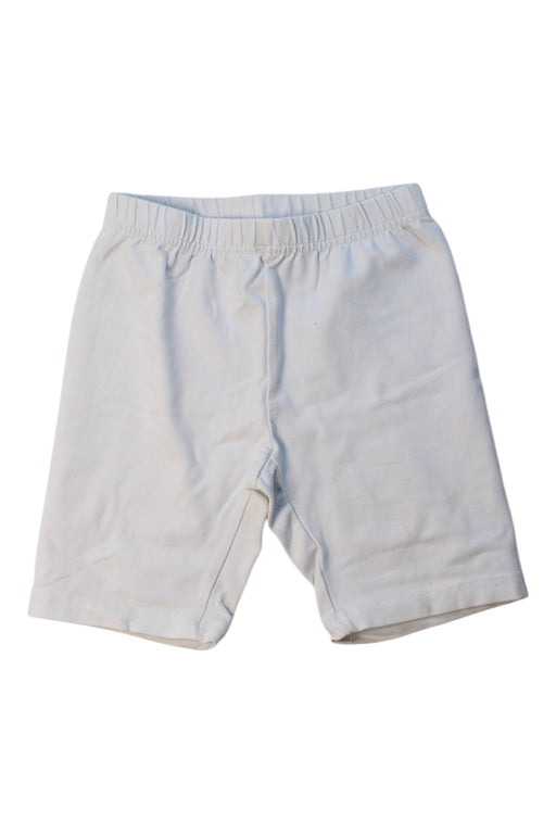 A White Shorts from Hanna Andersson in size 5T for girl. (Front View)