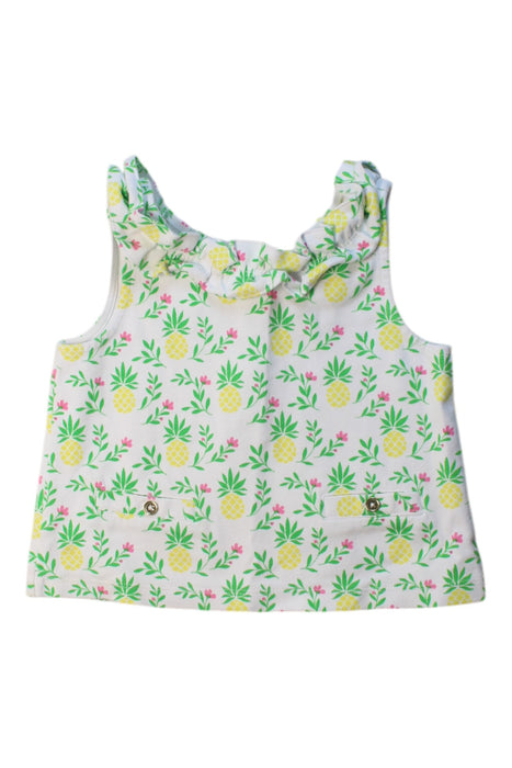A Multicolour Sleeveless Tops from Janie & Jack in size 6T for girl. (Front View)