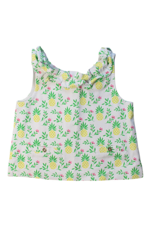A Multicolour Sleeveless Tops from Janie & Jack in size 6T for girl. (Front View)