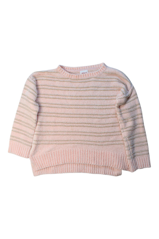 A Pink Knit Sweaters from Seed in size 7Y for girl. (Front View)
