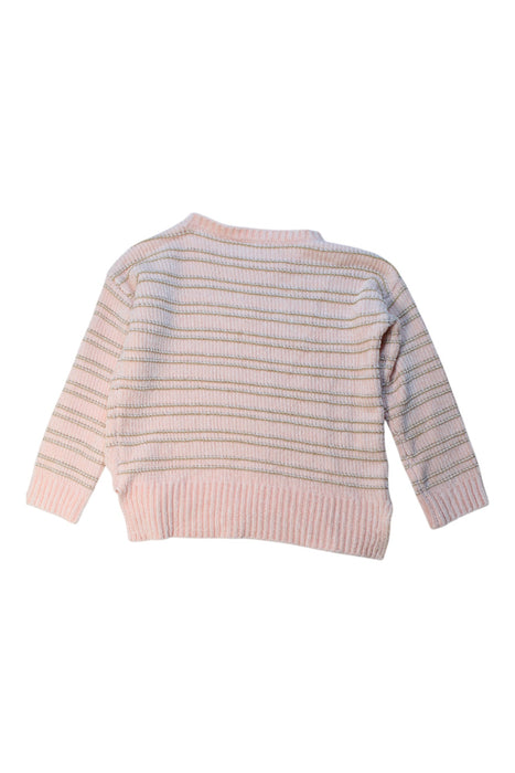 A Pink Knit Sweaters from Seed in size 7Y for girl. (Back View)