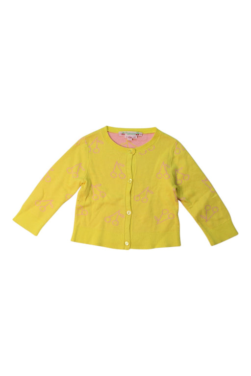 A Yellow Cardigans from Bonpoint in size 6-12M for girl. (Front View)