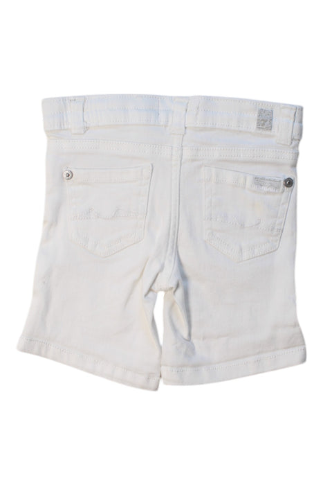 A White Shorts from 7 For All Mankind in size 18-24M for girl. (Back View)