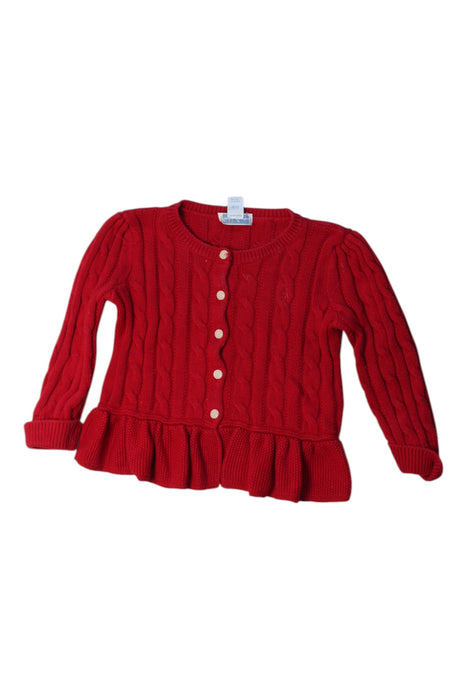 A Red Cardigans from Ralph Lauren in size 12-18M for girl. (Front View)