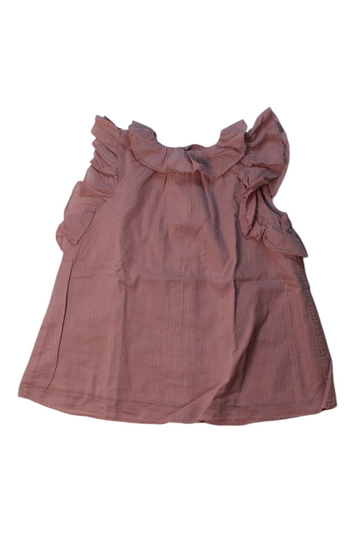A Pink Sleeveless Tops from Burberry in size 6-12M for girl. (Front View)