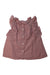 A Pink Sleeveless Tops from Burberry in size 6-12M for girl. (Back View)