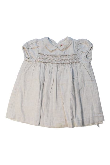 A Ivory Short Sleeve Dresses from Bonpoint in size 12-18M for girl. (Front View)