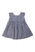 A Blue Sleeveless Dresses from Olivier London in size 2T for girl. (Front View)