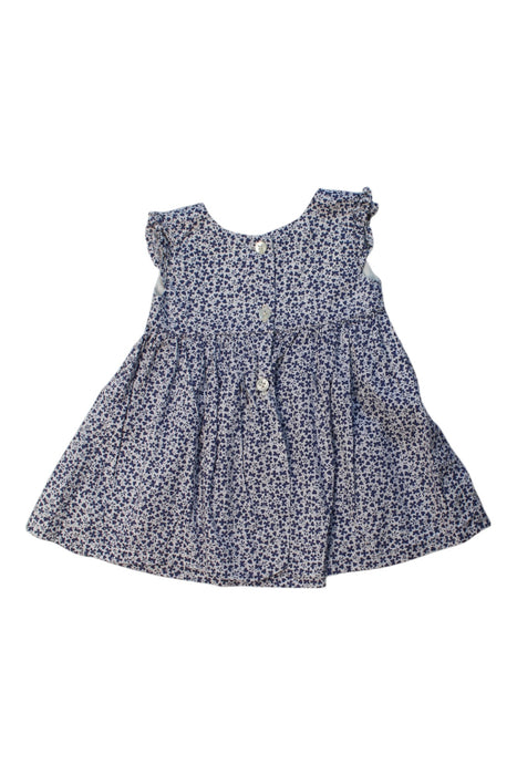 A Blue Sleeveless Dresses from Olivier London in size 2T for girl. (Back View)