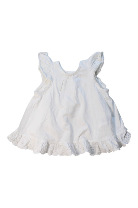 A White Sleeveless Dresses from Ralph Lauren in size 6-12M for girl. (Front View)