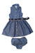 A Blue Dress Sets from Ralph Lauren in size 6-12M for girl. (Front View)