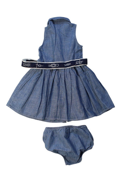 A Blue Dress Sets from Ralph Lauren in size 6-12M for girl. (Back View)