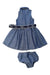 A Blue Dress Sets from Ralph Lauren in size 6-12M for girl. (Back View)