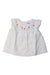A White Sleeveless Tops from Bonpoint in size 6-12M for girl. (Front View)