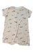A Beige Short Sleeve Rompers from Petit Bateau in size 12-18M for girl. (Back View)