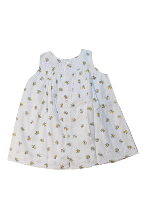 A White Sleeveless Dresses from Bonpoint in size 6-12M for girl. (Back View)
