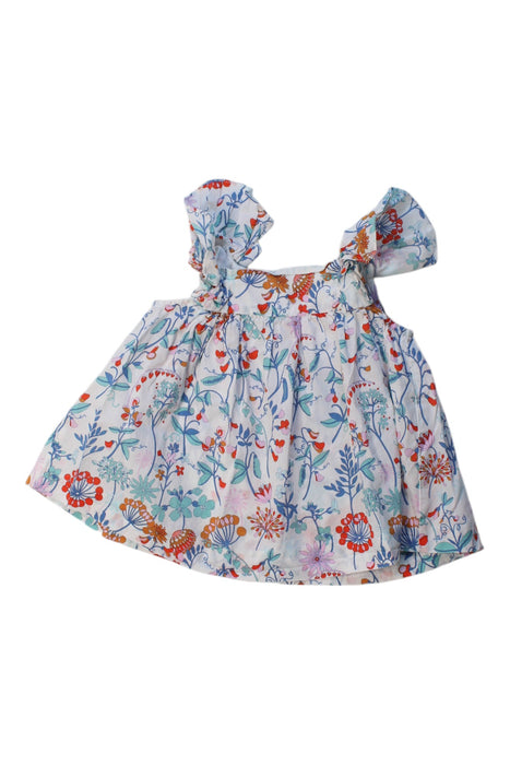 A Multicolour Sleeveless Dresses from Jacadi in size 6-12M for girl. (Front View)