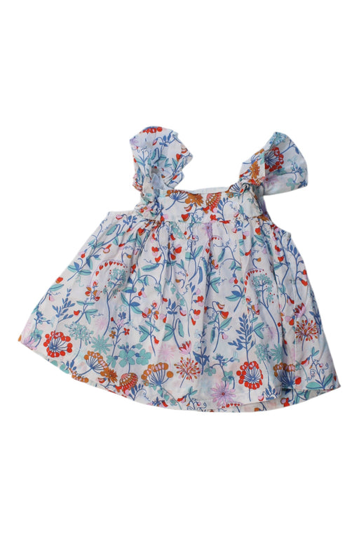 A Multicolour Sleeveless Dresses from Jacadi in size 6-12M for girl. (Front View)