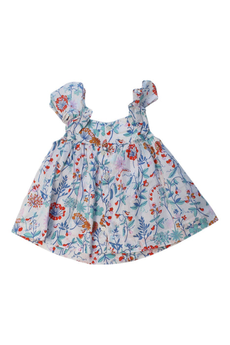 A Multicolour Sleeveless Dresses from Jacadi in size 6-12M for girl. (Back View)