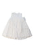 A White Sleeveless Dresses from La Stupenderia in size 6-12M for girl. (Back View)