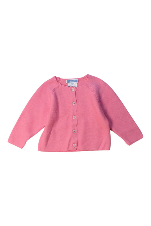 A Pink Cardigans from Jacadi in size 3-6M for girl. (Front View)