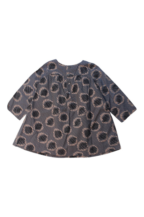 A Grey Long Sleeve Dresses from Bonpoint in size 12-18M for girl. (Back View)
