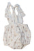 A White Overall Shorts from Louis Louise in size 3-6M for girl. (Back View)