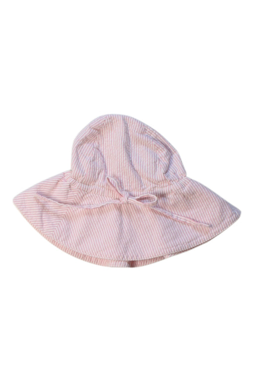A Pink Sun Hats from Bonton in size 12-18M for girl. (Front View)