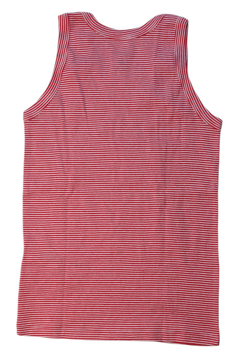 A Red Sleeveless Tops from Petit Bateau in size 10Y for boy. (Back View)