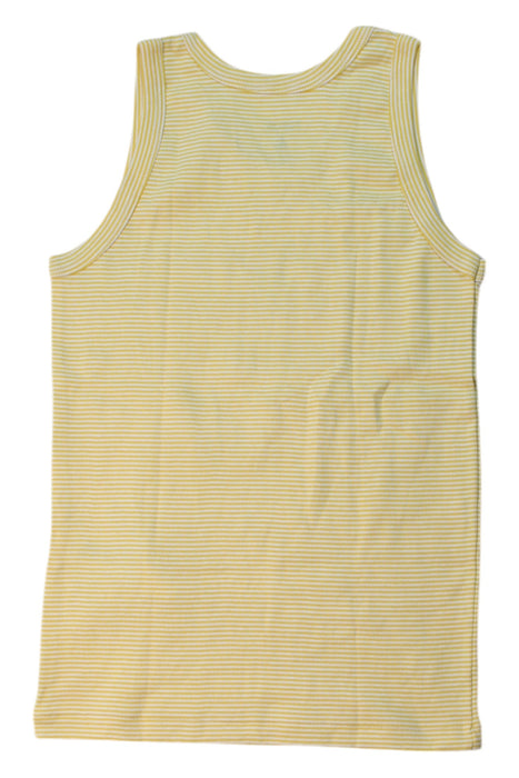A Yellow Sleeveless T Shirts from Petit Bateau in size 10Y for boy. (Back View)