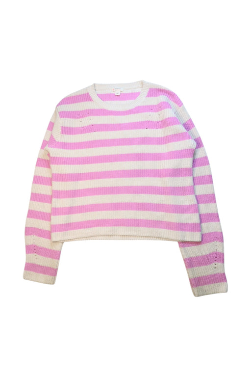 A Pink Knit Sweaters from Crewcuts in size 12Y for girl. (Front View)