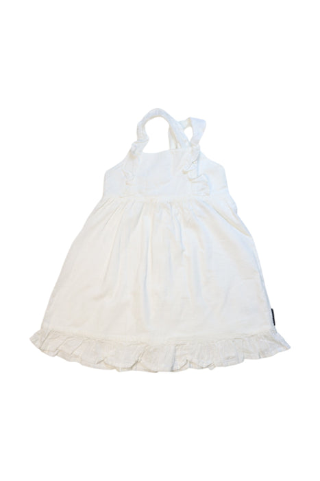 A White Sleeveless Dresses from Polarn O. Pyret in size 18-24M for girl. (Front View)