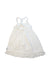 A White Sleeveless Dresses from Polarn O. Pyret in size 18-24M for girl. (Back View)