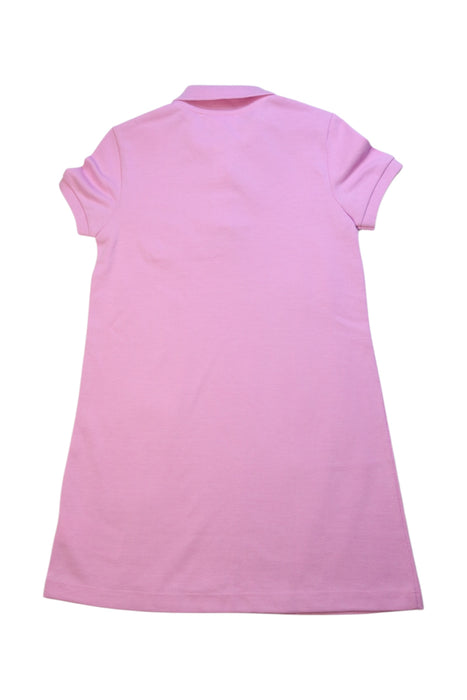 A Pink Short Sleeve Dresses from Lacoste in size 5T for girl. (Back View)