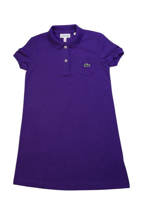 A Purple Short Sleeve Dresses from Lacoste in size 5T for girl. (Front View)