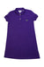 A Purple Short Sleeve Dresses from Lacoste in size 5T for girl. (Front View)