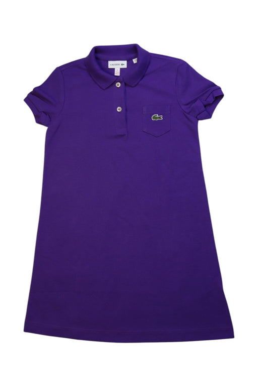 A Purple Short Sleeve Dresses from Lacoste in size 5T for girl. (Front View)
