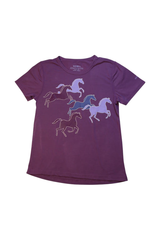 A Purple Short Sleeve T Shirts from Kerrits in size 12Y for girl. (Front View)