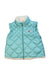A Blue Outerwear Vests from Moncler in size 3T for neutral. (Front View)