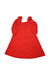 A Red Sleeveless Dresses from Jacadi in size 5T for girl. (Back View)