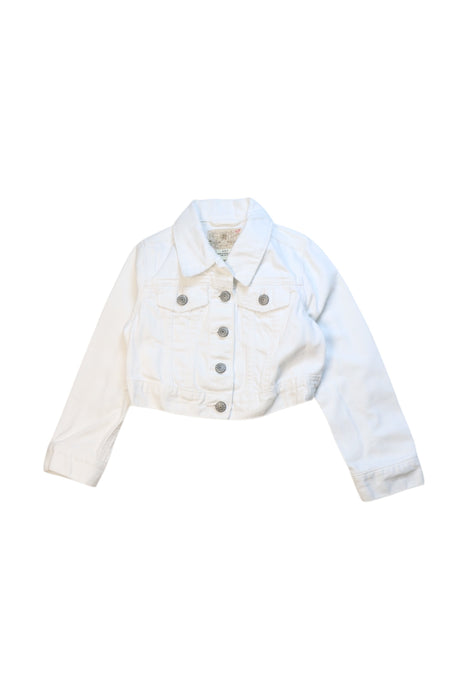 A White Lightweight Jackets from Ralph Lauren in size 4T for girl. (Front View)