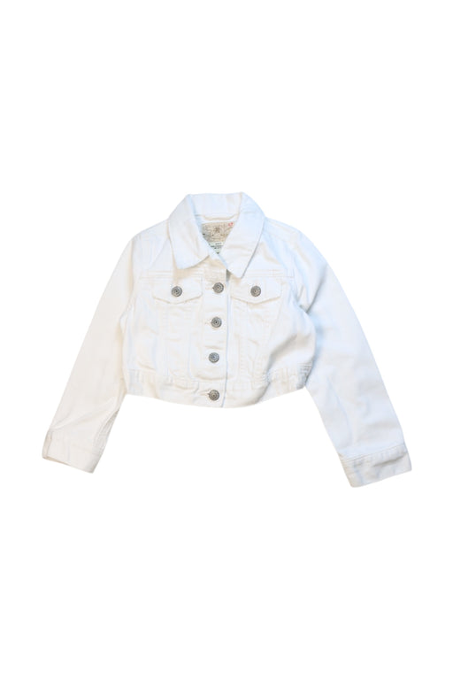 A White Lightweight Jackets from Ralph Lauren in size 4T for girl. (Front View)