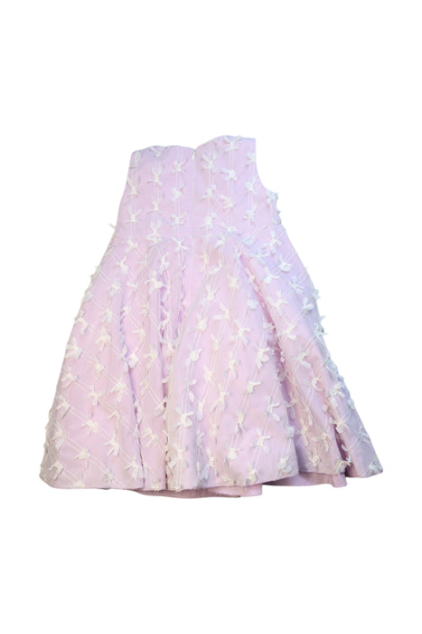 A Pink Sleeveless Dresses from Caf in size 4T for girl. (Back View)